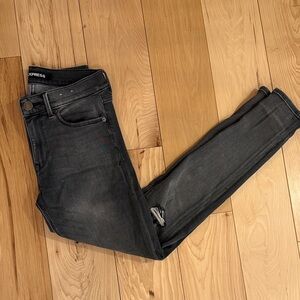 Express Women's Charcoal Skinny Jeans
